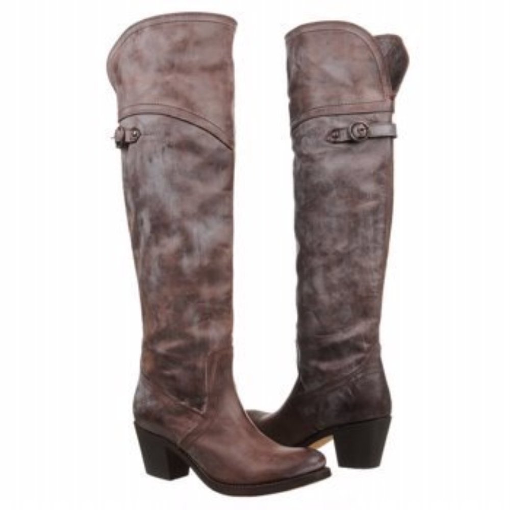 FRYE Leather Cuff Tall Boot